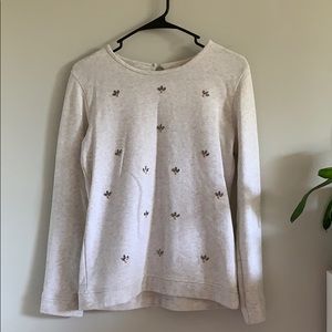 Zara Appliqué Crystal Sweater